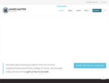 Tablet Screenshot of mindsmatterdenver.org